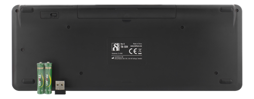 Trådløs mini-tastatur m. touchpad - Nordic (med ÆØÅ)