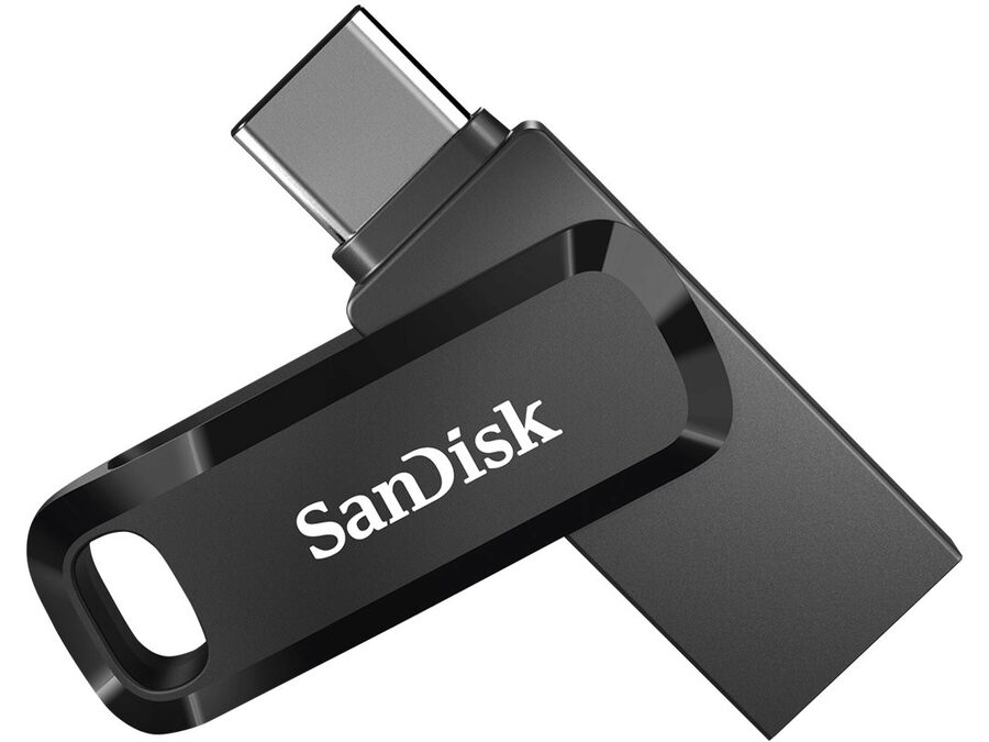 Ultra Dual Drive Go 64GB USB 3.1 Gen 1 USB-C, Sort