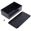 G1025BF plastkabinet - Sort m. flanger (113x225x63mm)