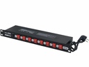 Strømstyringspanel - 8 kanaler (15A / 3500W, 19")
