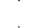 Stofledning m. E27 fatning og baldakin - Sort (1,4m)