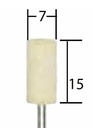 Filtpolerstifter cylinder 2 stk.