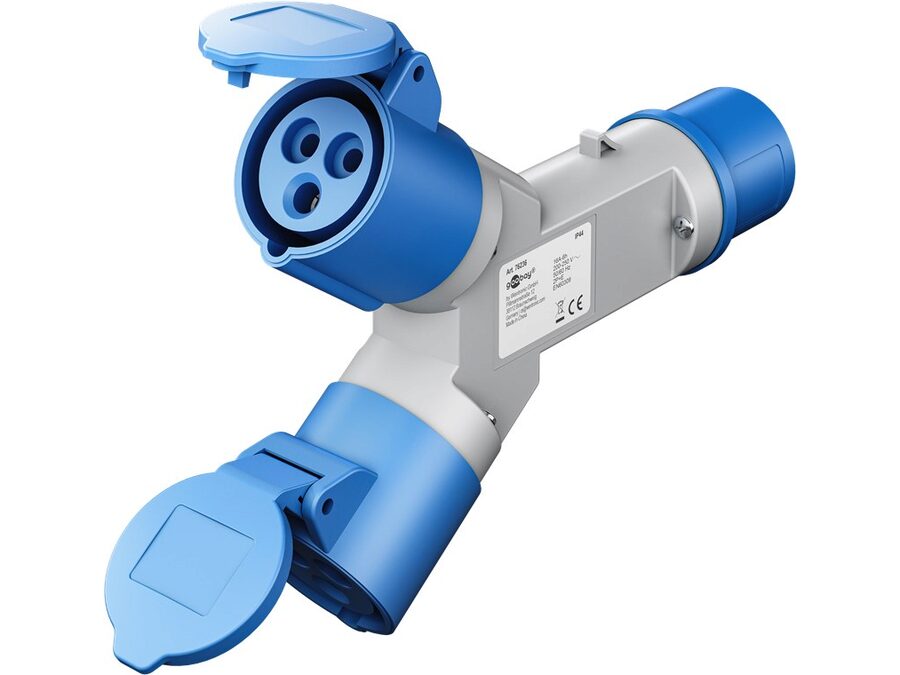 CEE Adapter, CEE Plug to 2x CEE Coupler