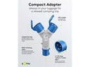 CEE Adapter, CEE Plug to 2x CEE Coupler
