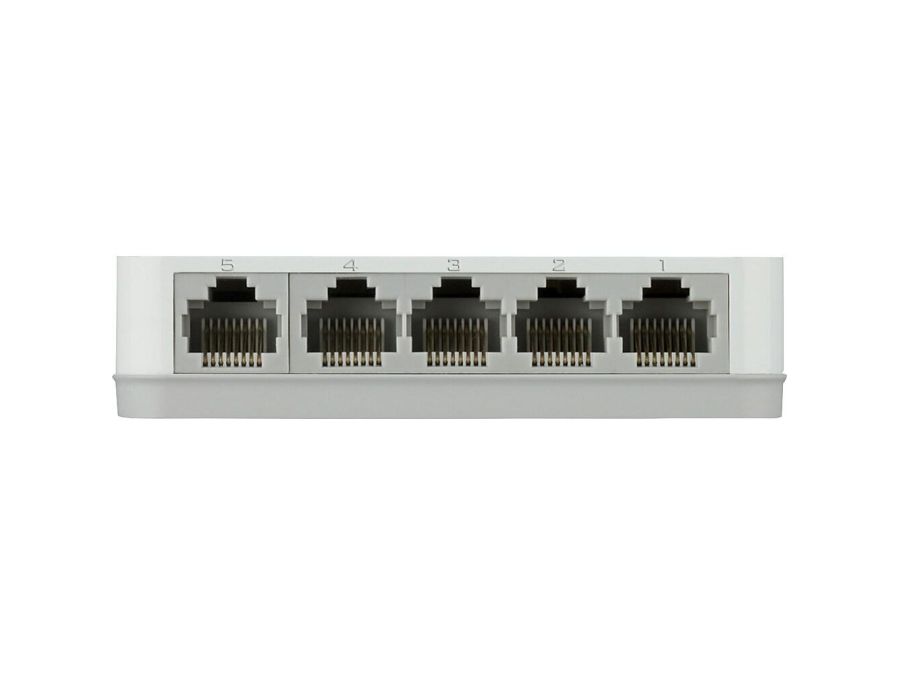Gigabit Ethernet switch - 5 porte, 1000Mbps, Hvid (uskærmet)