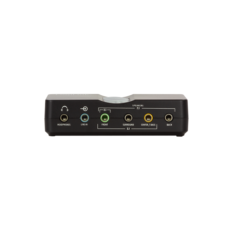 USB 8 kanals 7.1 sound box m. optisk toslink (S/PDIF)
