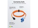 CEE camping adapter - CEE 7/7 E/F han til 3P CEE hun (5m)