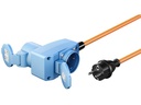 CEE adapter - CEE 7/7 E/F han til CEE 3P hun + 1xJord (1,5m)