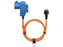 CEE adapter - CEE 7/7 E/F han til CEE 3P hun + 1xJord (1,5m)