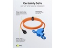 CEE adapter - CEE 7/7 E/F han til CEE 3P hun + 1xJord (1,5m)