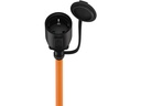 CEE camping adapter - CEE 7/3 F hun til 3P CEE han (5m)