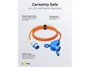 CEE adapter - CEE 3P han til CEE 3P hun + 1 x Jord (5m)