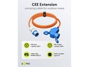 CEE adapter - CEE 3P han til CEE 3P hun + 1 x Jord (5m)