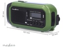 Nødradio - 2500mAh, dynamo og solcelle, SOS, DAB+/FM Radio