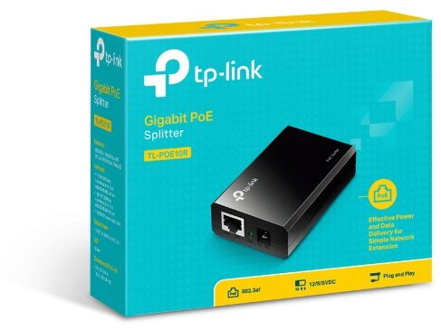 Gigabit PoE Splitter - 12V/9V/5V, 10/100/1000mbps