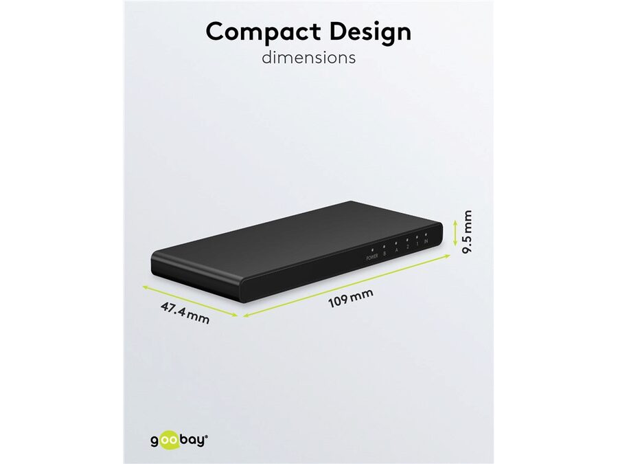 HDMI 2.0 splitter - 1 ind, 2 ud, 4K/60Hz, HDCP