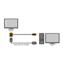 HDMI Power Inserter kabel - USB til HDMI, Sort (0,5m)