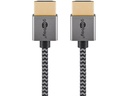 Slim Ultra High Speed HDMI™ 2.1 Textile Cable (1m)