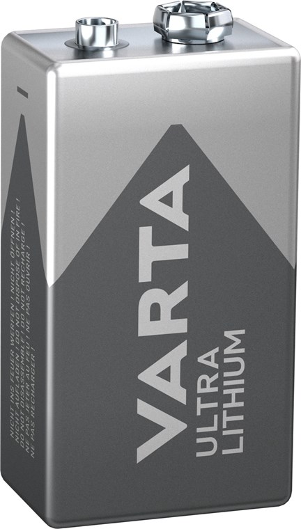 Ultra Lithium E-blok batteri - 9V 1200mAh