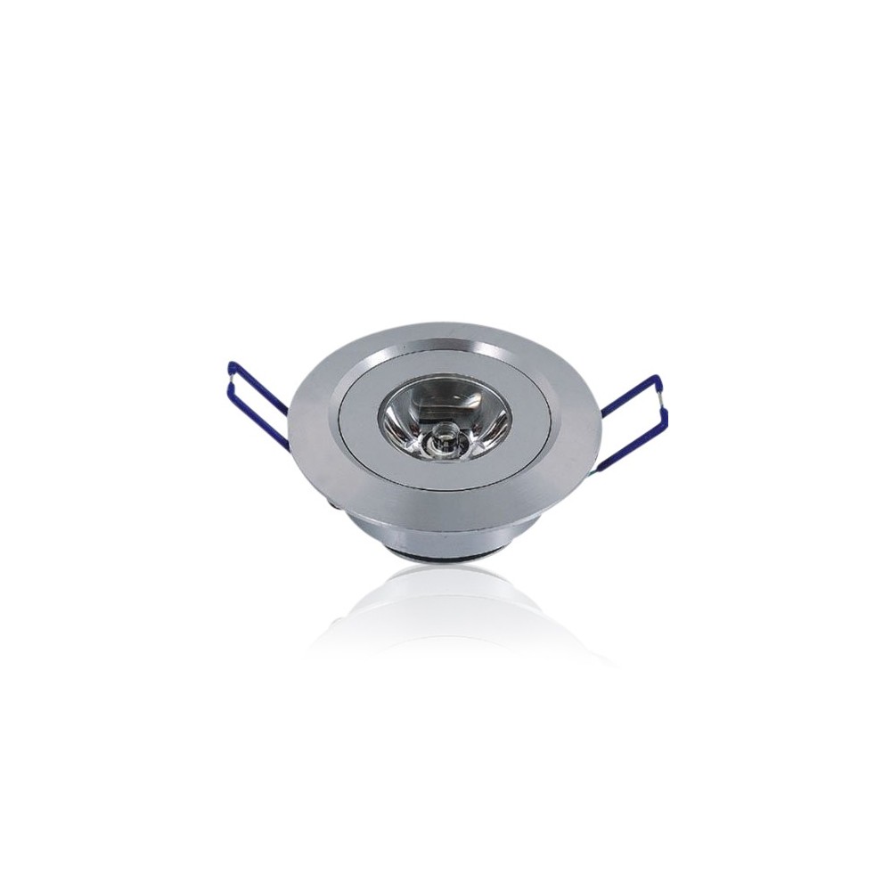 1,5W LED Indbygningslyskilde til elevator - Erstatter 15W - Ø4,2 cm Hul, Ø5,2 cm Mål, 25° Spredning, 2m Ledning - Input: 230V - 110lm - RA80