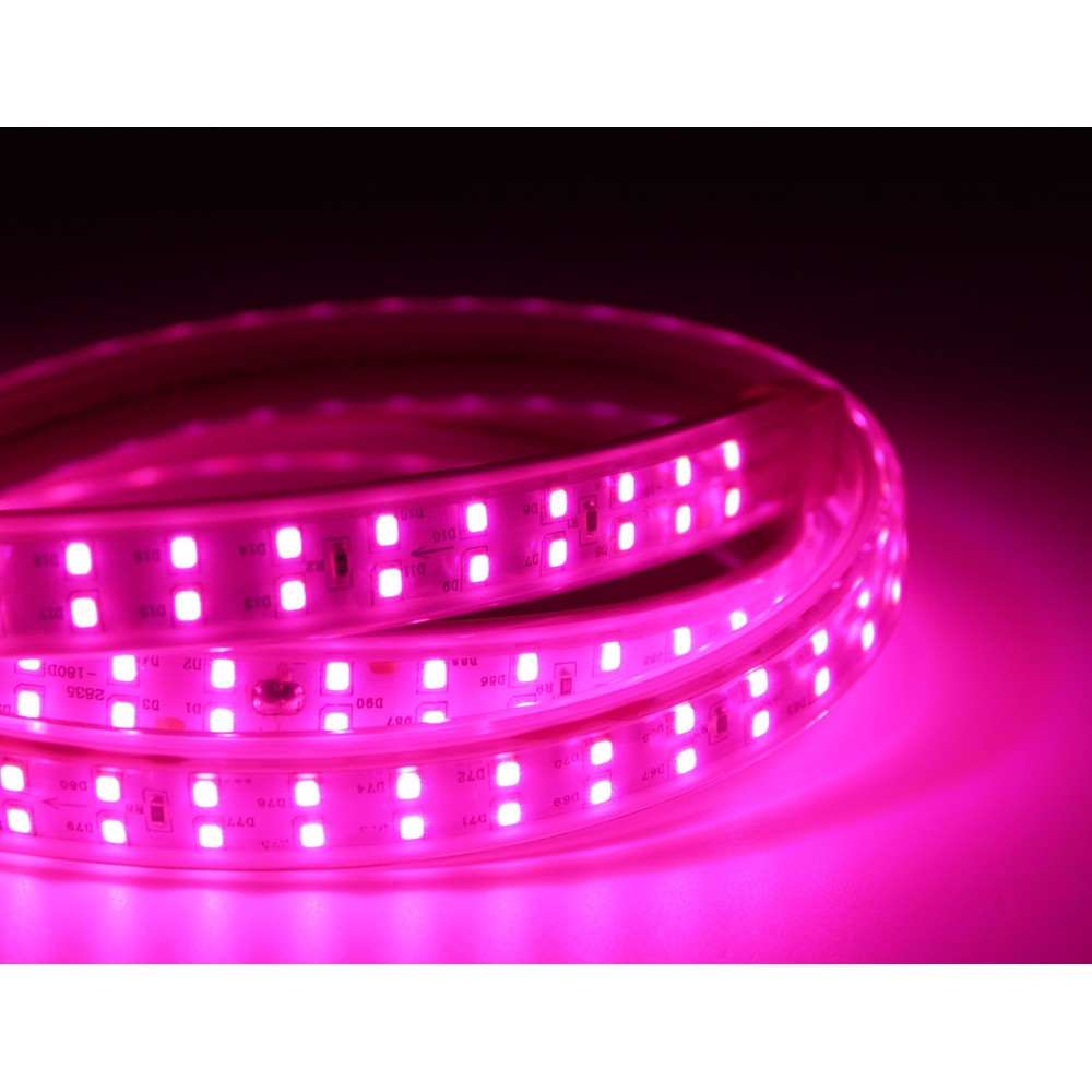 5 meter vandtæt LED strip med 180 LED, 10W pr. meter - IP67, 230V