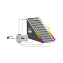 Trappe RGB LED stripsæt - 2x5m, 16W, 24V, IP30, med sensor og fjernbetjening