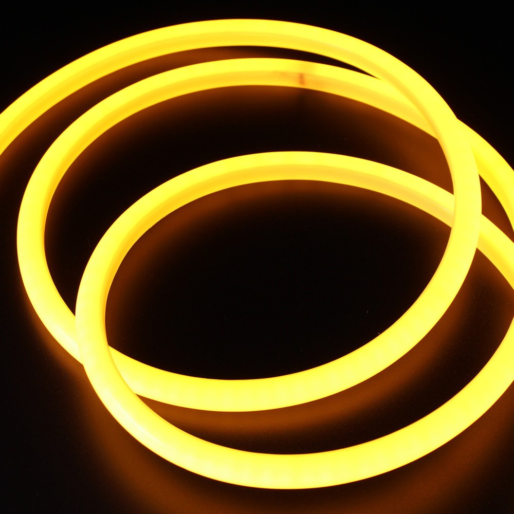 Gul D16 Neon Flex LED - 8W pr. meter, IP67, 230V, 550lm.