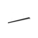 36W LED loftlampe til kontor - Sort, 120 lm/W, 120 cm, inkl. wireophæng, RA80