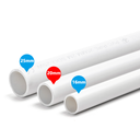 Hvidt PVC Elektrisk Rør - 20mm x 2m - Med 3 års garanti