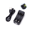 Smart IC Hurtig Batterioplader - 2 AA/AAA, Sort, 1.2V, 3 års producentgaranti