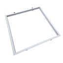 Indbygningsramme til 60x60 LED panel - Troldtekt kompatibel, hvid kant