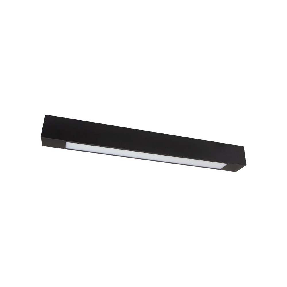 Sort Spectrum T8 LED armatur til 1x 60cm LED rør - IP20 indendørs, 230V