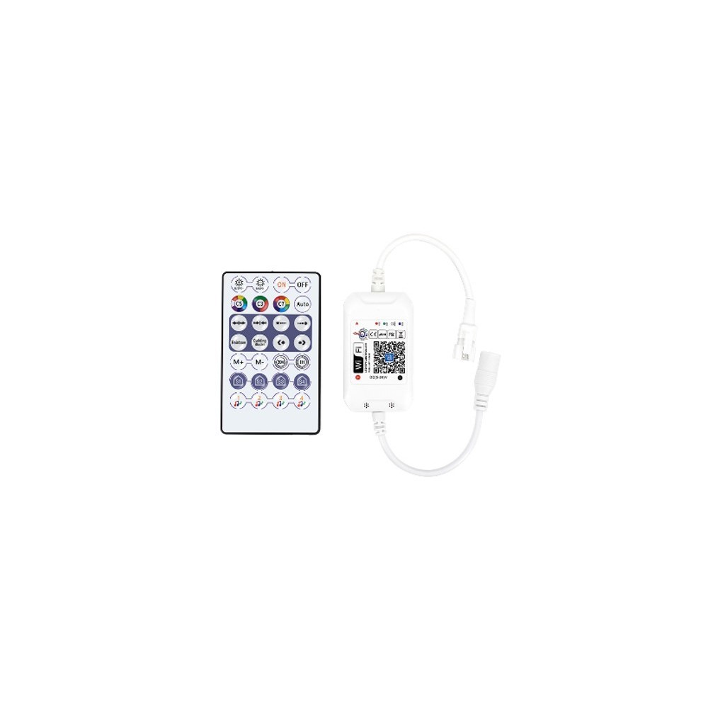 RGBIC WiFi kontroller med fjernbetjening - Trådløs styring via WiFi/Bluetooth