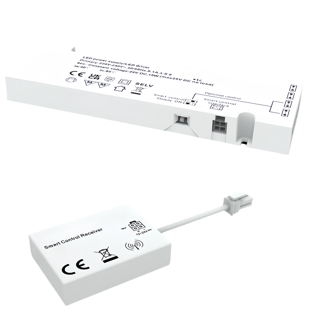 LEDlife møbelspot dæmpbar strømforsyning 15W inkl. fjernbetjening til maks. 4 spot - Til Sono og Reco møbelspot