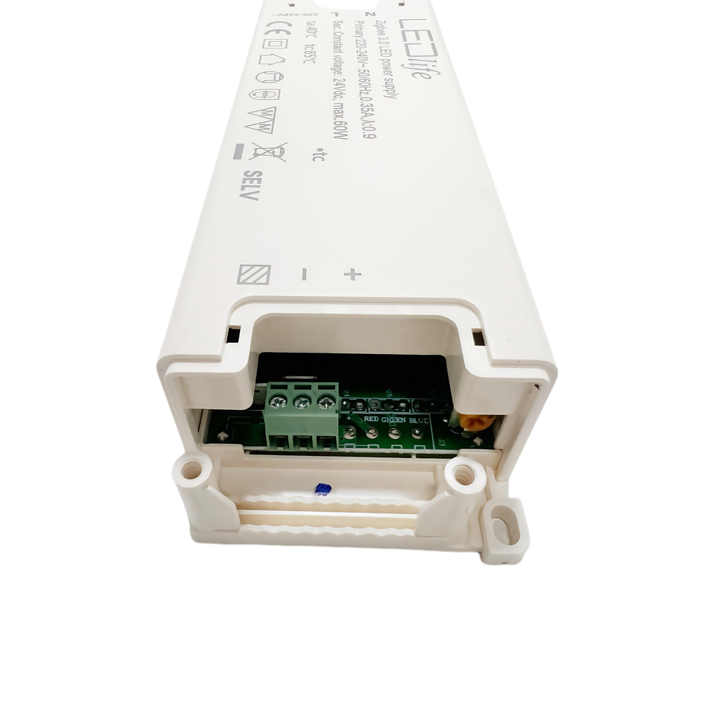 Zigbee 60W Strømforsyning - Hue Kompatibel, 24V DC, 2,5A, IP20 Indendørs