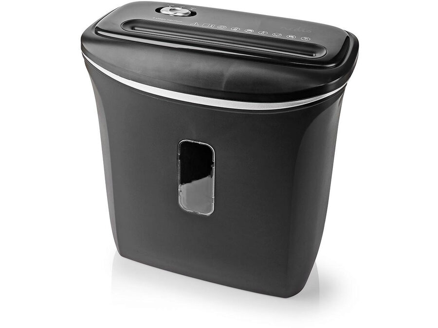 Makulator - Cross Cut, 6x A4 sider, 12 l, Sort