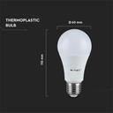6,5W (75W) LED pære E27 3000K 1055Lm 200° (A+)