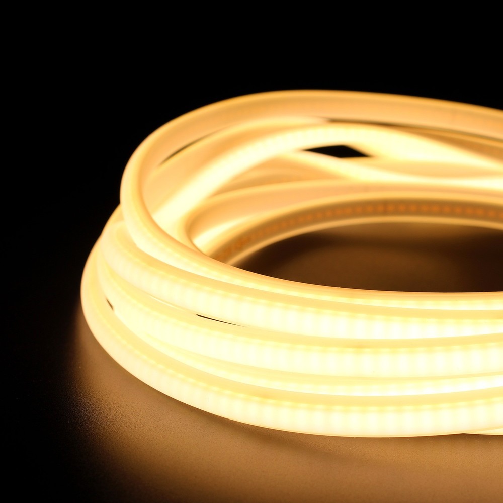 Vandtæt Neon COB strip - 230V, IP67, 288 LED, 11,5W/m, kan klippes hver 10cm