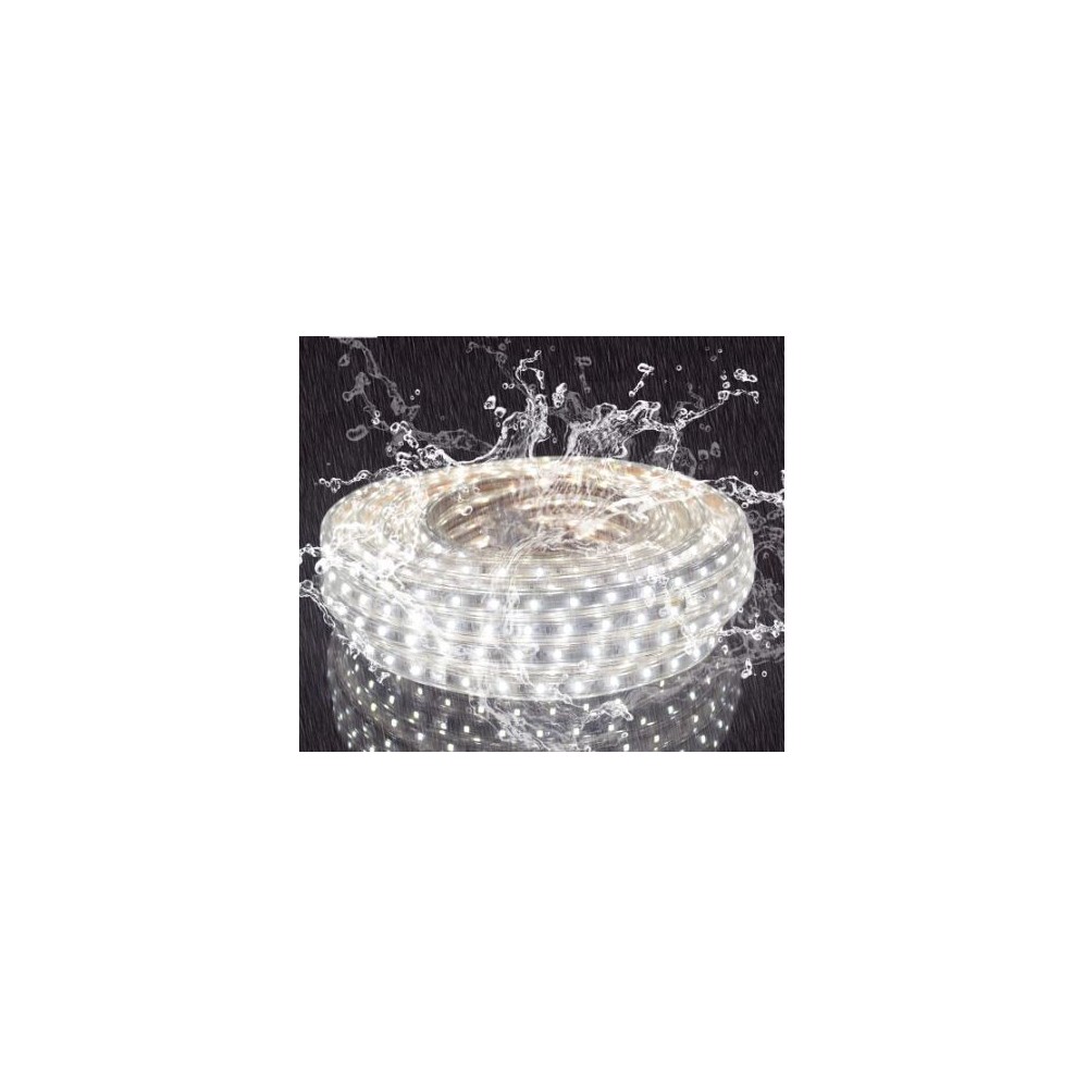 5 m LED strip (Type X-2) - 230V, vandtæt, IP67, 100 LED, 10W/m, klippes hver 10cm