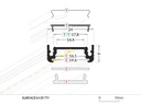 DIOFLEX Alu profil SURFACE14 F/TY 1m 24x9mm