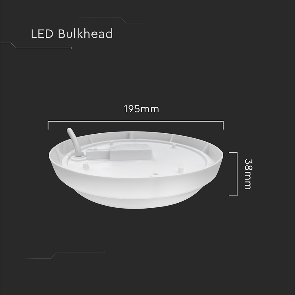 18W LED Væglampe - 3000K, 1820lm, RA80, IP54, Varm Hvid Farvetemperatur - Moderne og Effektiv Vægbelysning til Indendørs og Udendørs Brug