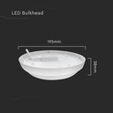 18W LED Væglampe - 3000K, 1820lm, RA80, IP54, Varm Hvid Farvetemperatur - Moderne og Effektiv Vægbelysning til Indendørs og Udendørs Brug
