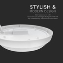 18W LED Væglampe - 3000K, 1820lm, RA80, IP54, Varm Hvid Farvetemperatur - Moderne og Effektiv Vægbelysning til Indendørs og Udendørs Brug
