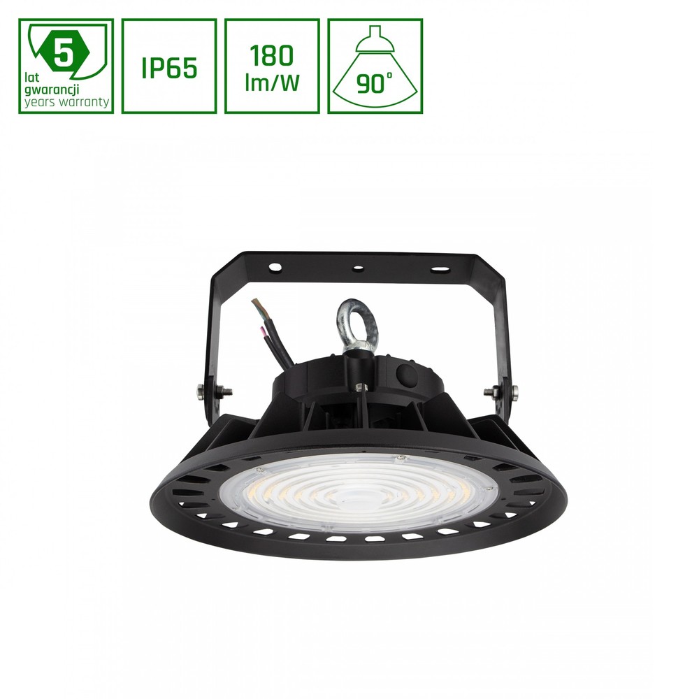 Plateo High Bay 100W Sort DALI IP65 IK08 230V 270x160mm - 5 års garanti