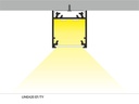 DIOFLEX Alu profil LINEA20 F/TY 2m 23x25,1mm