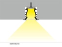 DIOFLEX Hvid alu profil DEEP10 C/UX 2m 23,4x19mm