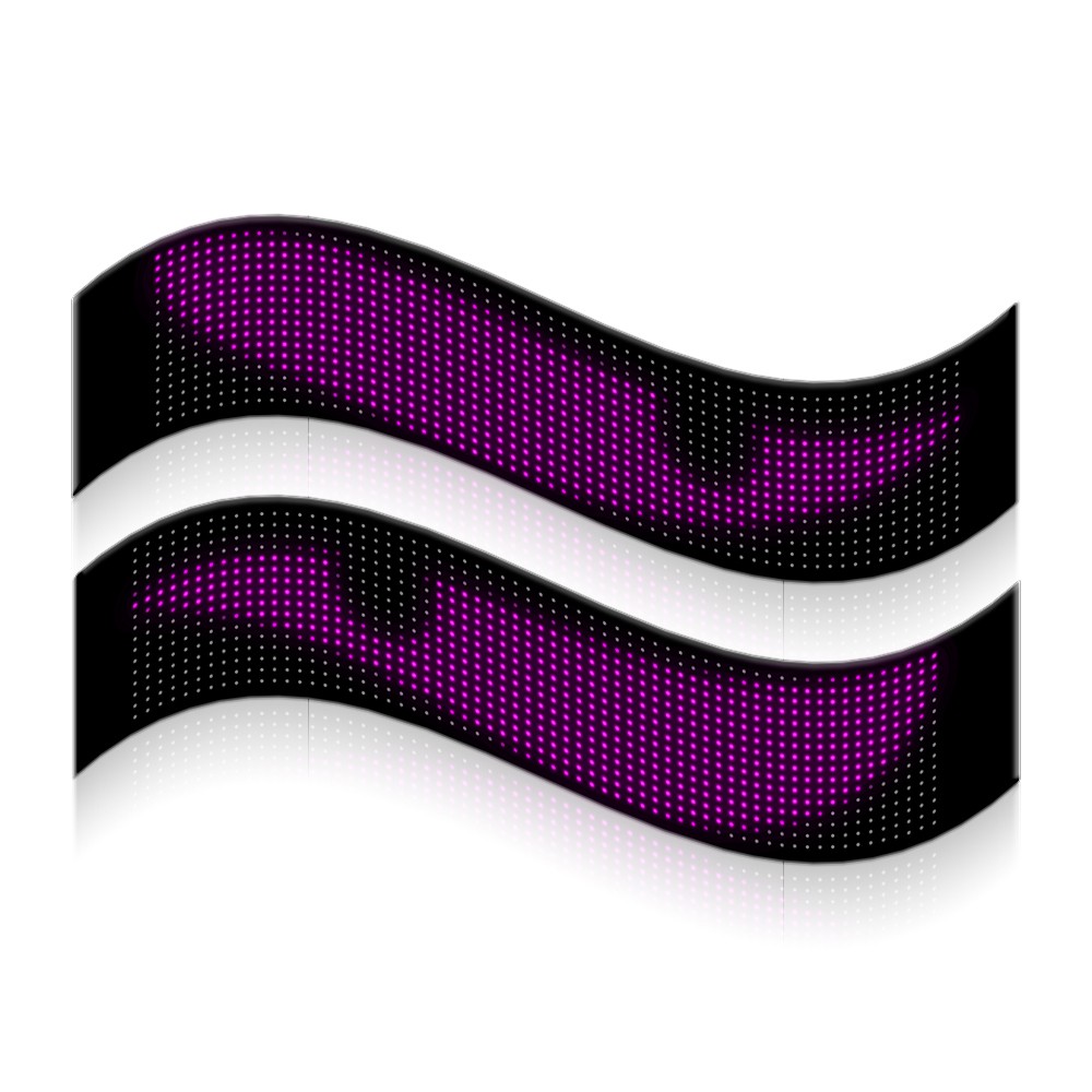 Pixel matrix panel 16x96 LED-display med Bluetooth-forbindelse og strømforsyning via 5V USB-port