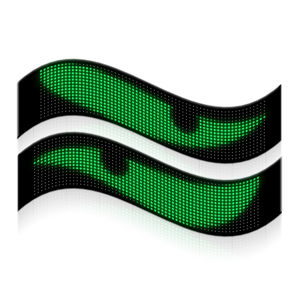 Pixel matrix panel 16x96 LED-display med Bluetooth-forbindelse og strømforsyning via 5V USB-port
