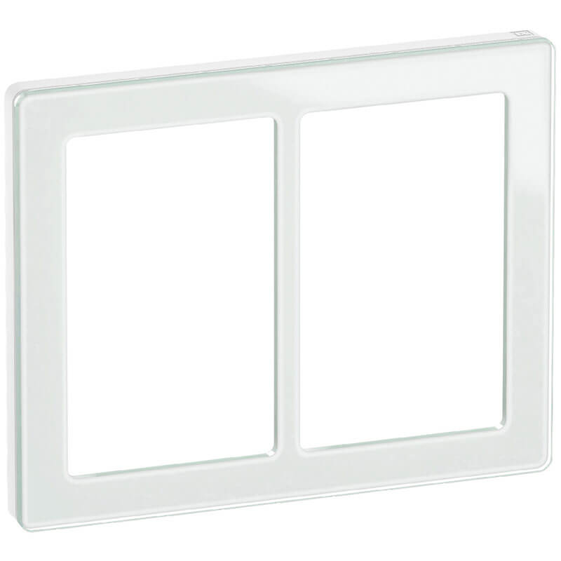 LK Fuga ramme PURE 66 glas 2x1½m - hvid