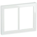 LK Fuga ramme PURE 66 glas 2x1½m - hvid